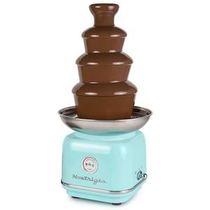 Nostalgia 4 Tier Electric Chocolate Fondue Fountain Machine for Parties - Melts Cheese, Queso, Candy, and Liqueur - Dip Strawberries, Apple Wedges, Vegetables, and More - 32-Ounce - Aqua Nostalgia 4 Tier Electric Chocolate Fondue Fountain Machine for Parties - Melts Cheese, Queso, Candy, and Liqueur - Dip Strawberries, Apple Wedges, Vegetables, and More - 32-Ounce - Aqua