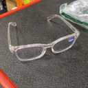 Reading Glasses for Women Men - Blue Light Blocking UV Filter Readers, Anti Eyestrain Eyeglasses (A03-clear) +3.25