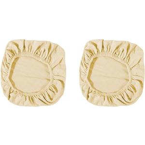 Set of 4 Plain Office Chair Covers for Armchairs Desk Chair Computer Chairs Beige 38-50 cm