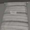 FRAMICS Linen Curtains for Living Room Grey Striped Window Curtain Farmhouse Curtains for Bedroom Boho Crochet Drapes 63 Inch Length 2 Panels Set Light Filtering Drapes Rod Pocket Window Treatment