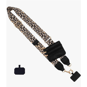 Clip And Go Strap For Phone With Wallet,Phone Strap With Zippered Pouch,Phone Strap Crossbody 2 Pack