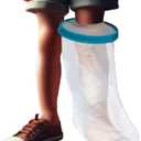 Tideshake - 100% Waterproof Kid Leg Cast Cover for Showering, Reusable Kid Short Leg Cast Protector, Cast Covers for Shower Leg, Cast Bag for Shower, Cast Cover for Showering Foot (18inch)