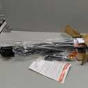 Upgraded Retractable Baby Gates for Stairs & Banister, Mesh Dog Gate Indoor, Extends to 55" Wide 33" Tall, Child Safety Gate for Stairway, Banister & Wall Mount (Black)