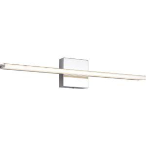 Chrome Bathroom Light Fixtures 24 Inch Bath Wall Lighting IP44 14W Vanity Lamp Bar Modern LED Lights for Vanity Rectangle Bathroom Lamps Over Mirror Acrylic Restroom Sink Light
