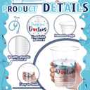 50 Pack National Doctor Day Gifts Thank You Doctors Cups Bulk 16 oz Disposable Clear Plastic Drinking Cup with Lid and Straw Appreciation Gifts Bulk for Medical Staff Nurses Holiday Party Supplies