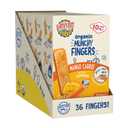 Earth's Best Organic Mango Carrot Munchy Fingers, 1.05 oz Box, BB Date 14 Oct 2026 (Pack of 4)