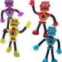 Flexible Bendable Figures Robot 4 Pcs Twisted Deformed Doll Decompression Toy for Boys Girls Cool Stuff Cute Things Funny Gift