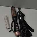 zavarea Thermal Brush, 1.5 Inch Heated Round Curling Brush, 800M Negative Ions Ceramic Stylers for Less Frizz, 4 Temp Set, Dual Voltage for Travel, Easy Use Boosts Shine (Elegant Black)