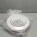 Therwen 4 Pieces 10 Inch Round Vent Cover, Ceiling Diffuser HVAC Vent Duct Cover Replacement with Screws to Install, Fitting in 10 Inch Duct, Outer Dimensions: 13-15/16"