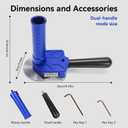 Sheet Metal Bender One Station Disc,90°-180° Bending Angle Sheet Metal Roller,Bending Capacity:Makes 0.59" - 1.18" Curved,Configure Rotary Ergonomic Handle