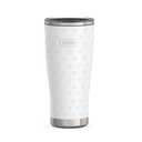 THERMOS Icon Series 24oz Stainless Steel Tumbler with Slide Lock Lid, Leakproof, Fits Cupholder, Dishwasher Safe, Griptec NonSlip Base, Keeps Drinks Hot 6 Hrs/Cold 22 Hrs, White Stars
