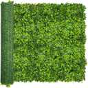 ODTORY Artificial Plant Wall Roll: 60 X 120 in (50 sqft) UV-Anti Ivy Privacy Fence Screen Faux Greenery Panels Backdrop Boxwood Ivy Vine Leaf Hedge for Indoor Outdoor Green Decor