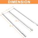 7506 Burner Tubes for Weber Genesis 1000 Parts Genesis 1000-5500, Genesis Gold/Platinum (Prior to 2002 Model Year) & Platinum I/II Gas Grills, for Weber Burner Tube Replacement 20428, 72605 & 128C4