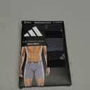 adidas Men's Performance Athletic Mesh Boxer Brief Underwear 3-Pack, Moisture Wicking, Sport Comfort (Large, Black/Onix Grey/Black)