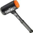 Titan DBX 63649 45oz Dead Blow Hammer with Interchangeable Polyurethane & Steel Striking Faces, Rebound Resistant, 15" Shock Absorbing Fiberglass Handle with Textured Grip