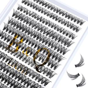 3 x B&Q Individual Lashes 280 Clusters False Eyelash 30D 40D 50D Lash Clusters Extensions DIY Eyelash Extensions at Home (30D-0.07C,10-18MIX)