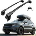 Aluminum Roof Rack Cross Bars Fit for 2021-2026 KIA Sorento & Sorento Hybrid with Flush Side Rails, Aerodynamic Rooftop Cargo Carrier Luggage with Anti-Theft Lock (Non-X-LINE)