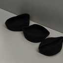 Small Basket, Set of 3 Woven Baskets, Cotton Rope Small Baskets for Organizing, Cute Mini Tiny Storage Basket for Gifts, Decorative Boho Round Bathroom Organization Bin (Black)