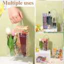 Clear PVC Gift Bags with Handles, 25 Pack, Transparent Shopping Totes for Retail, Wedding, Party