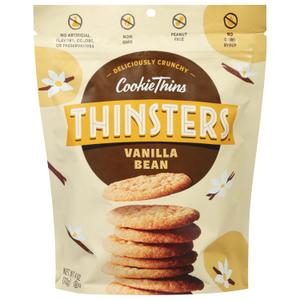 Thinsters Cookies, Vanilla Bean Cookie Thins, 4 oz Pack, BB November 7, 2026