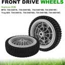 734-04018C Front Drive Wheels for MTD Troy-Bilt Cub Cadet Self Propelled Mower for Troy Bilt Tuff-Cut 210 TB210 TB230 TB240 12AV569Q597 734-04018A 734-04018B