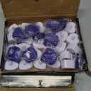 Honoson 1000 Pieces Artificial Rose Petals with 24 Pcs Flameless Heart Shaped LED Tealights Candles Special Romantic Night Decorations for Proposal Wedding Anniversary Table Decor(Blue)