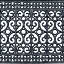 A1 Home Collections 9-LB Heavy Duty Rubber Doormat 24"36" - Won't Blow Away | Outside Front Door Mat, Mud Dirt Scraper, Non-Slip Drainage Mat for Entryway Patio Garage, All-Weather, 100% Rubber
