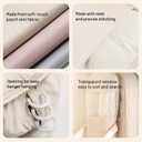 Space Saving Hanging Compression Garment Bag with Zipper for Closet Storage, Hanging Clothes Storage Bag, Garment Covers for Coats and Down Jackets, Beige, L