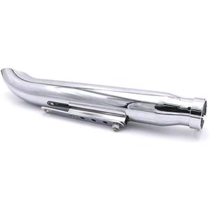 Universal Retro Style Motorcycle Cafe Racer 20" Muffler Exhaust Pipe Silver Tube