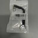 Black Elastic Ropes Retractable Coil Springs Keychain, Anti-lost Key Chain Holder Clasp for Keys Wallet Cellphone and Other Badge Holders Identification Badges and Supplies