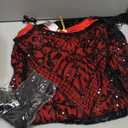 MTITE Women's Flapper Dresses 1920s,Great Gatsby Dresses Sequin Fringe Cocktail Dress Roaring 20s Dress for Harlem Nights (Red, M)