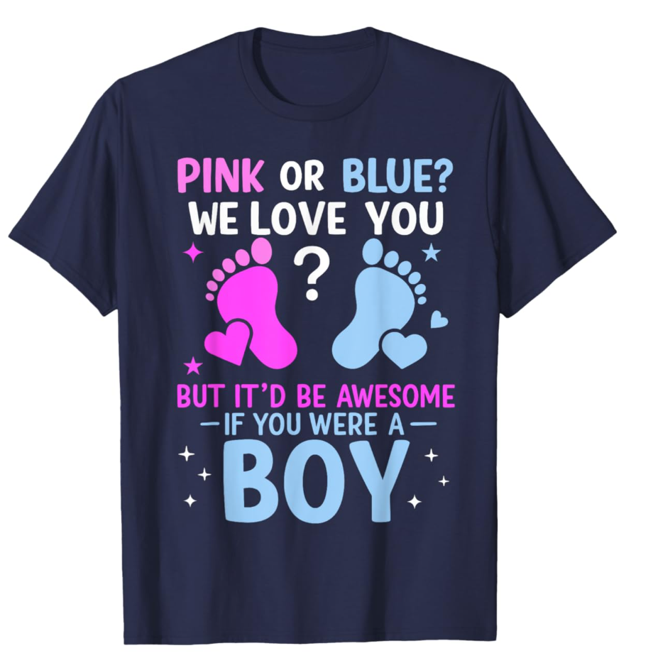 Boy or Girl? - Gender Reveal Party Men's T-Shirt Purrple M