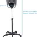 Hooded Floor Dryer, Professional Rolling Standing Hair Dryer Hair Processor Adjustable Hooded Hair Bonnet Dryer Salon Hair Styling Tool for Hot Perm Hair-Drying Hair Treat Hair Treatment