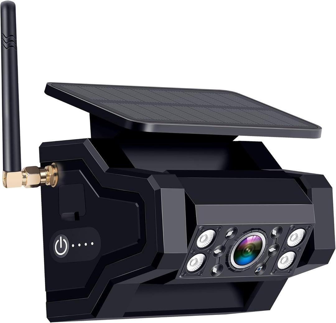 Magnetic Solar Backup Camera Portable - Easy Install Night Vision Waterproof for Pemacom P15 System