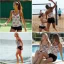 HUNTFAMI Tankinis Swim Suits for Women Two Piece 2025 Womens Bathing Suits Holiday Beachwear Women with Boyshorts (L)