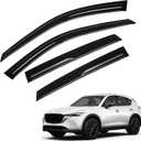 CX-5 Rain Guards - Window Visors for Mazda CX5 2017-2025 2026, Out-Channel Side Window Rain Guards for CX5, 4PCS, Black, Car Accessories