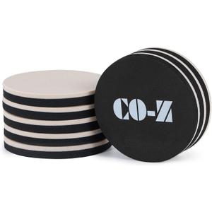 CO-Z 8pcs Felt Furniture Sliders for Hardwood Floors, 3 1/2 in Reusable Furniture Pads, Heavy Furniture Movers Sliders for Hard Surfaces, Thick Moving Pads Floor Protectors for Vinyl Tile Floors