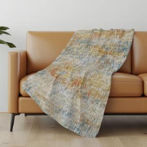 Addison Rugs ASB66 Gilded 50" x 70" Oversized Sherpa Throw Blanket, Machine Washable