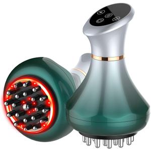 Lymphatic Drainage Massager, Anti-Cellulite Massager For Body Cellulite and Thigh & Belly Stretch Marks Reduction, Handheld Massage tools for lymphedema & lipedema, Sciatica Nerve pain relief Devices (Green)