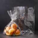 Clear Bread Bags with Ties 11'x14'', 100 Reusable Plastic Bags for Homemade Bread, Cellophane Storage Wrap for Sourdough,Loaf,Cookies,Candy or Party Favors