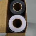 HTVRONT Permanent Vinyl Roll, 2 Rolls 12" x 14FT Glossy Black & White Permanent Adhesive Vinyl Compatible with Cricut Cutting Machine, Silhouette - Easy to Weed & Transfer