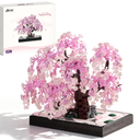 Wise Block Cherry Blossom Tree Building Block Set for Adult 900 Pcs Artificial Bonsai Tree Plants for Home Decor, Adult Ages 18+,Easter Gift for Women Set