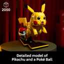 LEGO Pokmon Pikachu and Pok Ball - Collectible Building Sets for Adults, Ages 18+ - Pokmon Figure for Display - Desk, Shelf or Office Decor - Gift for Men & Women - 72152