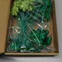 Suncalla 36 Pcs St. Patrick's Day Decorations Shamrock Picks Glitter Foam St. Patrick's Day Clover Picks Tree Topper Decorative Green Shamrock for Basket DIY Crafts Wreaths 3 Green Colors