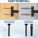 Weed Eater Rack for Enclosed Trailer with Locks, 3 Place Weed eater Rack for Open/Enclosed Trailers Spring Hasp Trimmer Rack 360 Pad Enclosed Trailer Accessories Lawn Care Equipment Cargo Rack