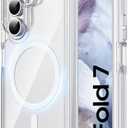 for Samsung Z Fold 7 Case Clear, Compatible with MagSafe, [No Screen Protector] [Anti-Yellowing] Slim Shockproof Protective Phone Case for Galaxy Z Fold 7 (Transparent)