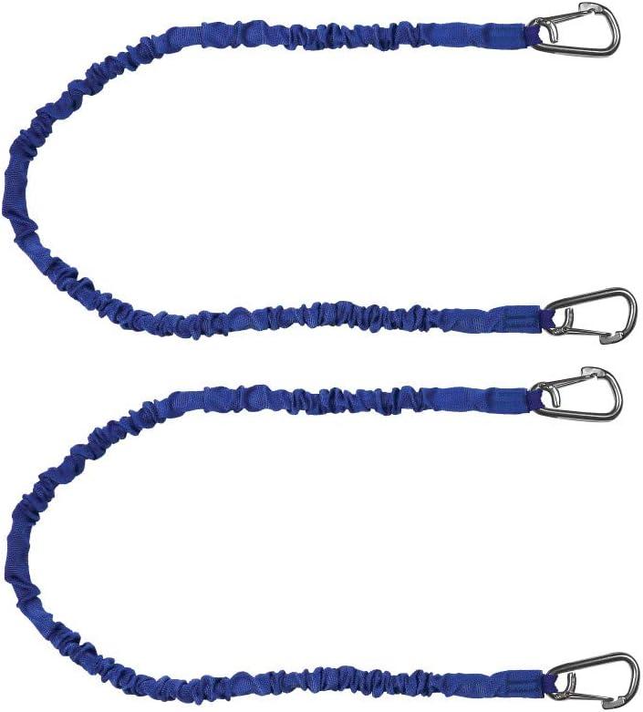 Extreme Max 3006.2909 BoatTector High-Strength Line Snubber & Storage Bungee, Value 2-Pack - 36" with Medium Hooks, Blue