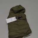 Fleece Lining Dog Hoodie with Harness Built in,Extra Warm Small Dog Jacket in Winter Puppy Coats with Drawstring Hooded, Green XS