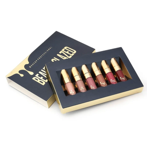 BEAUTY GLAZED 6pcs Set Portable Professional Makeup 6 Colors Matte Liquid Lipstick