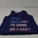 It's A Good Day To Drink On A Boat Patriotic July 4 Boating Tank Top 2XL